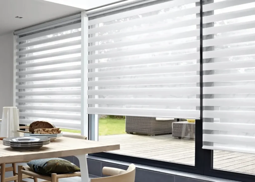 Custom zebra day and night blinds