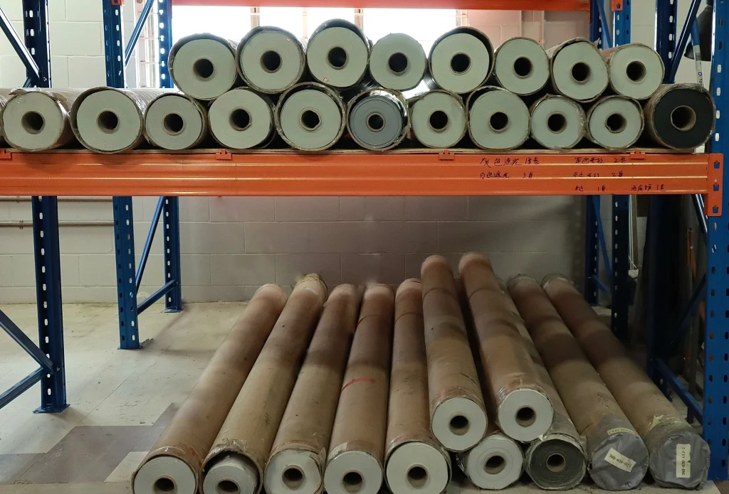 Ben's Curtains in-house workshop where curtains are made to measure