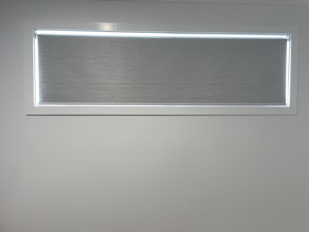 grey roller blind