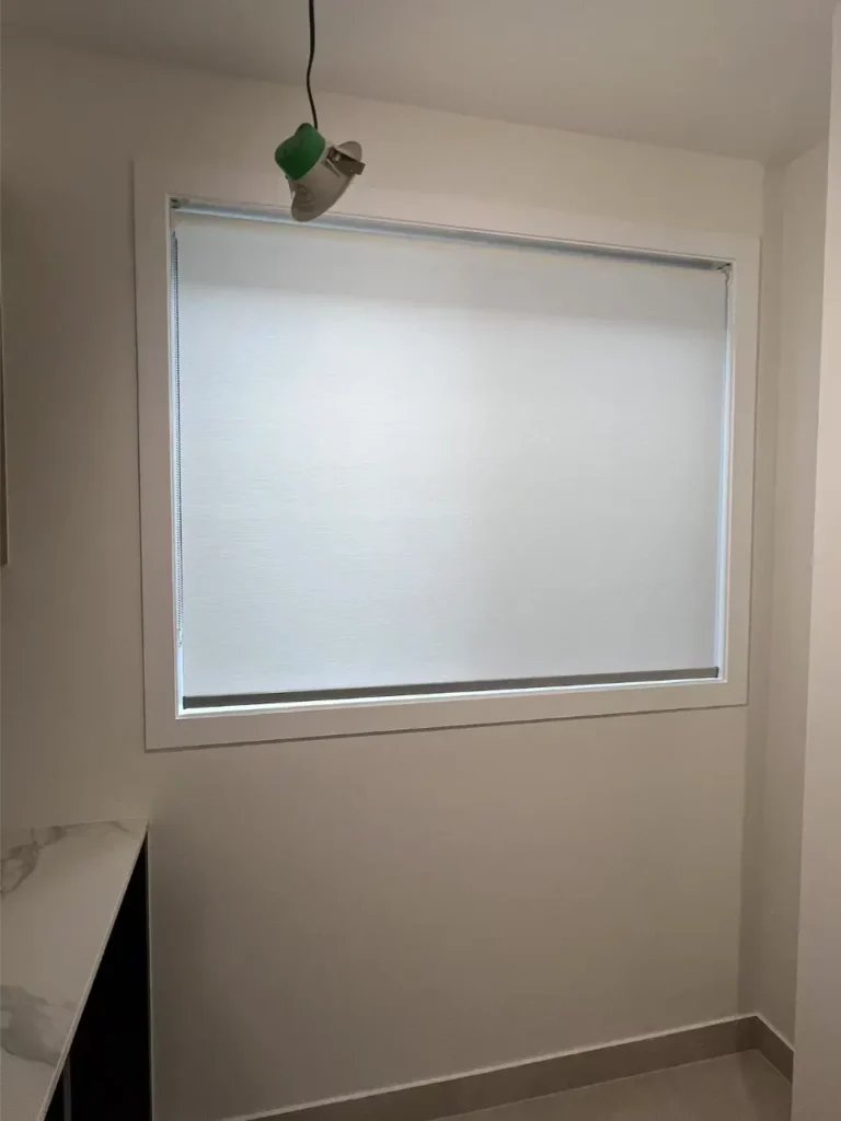 white prvacy roller blinds