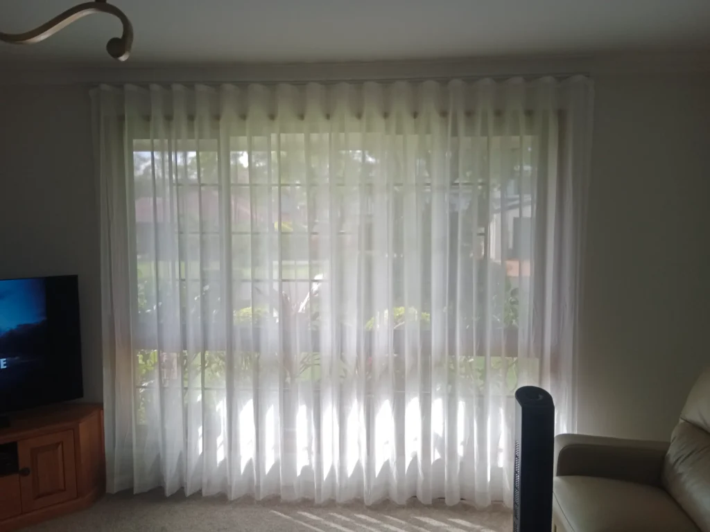 Transparent sheer living room