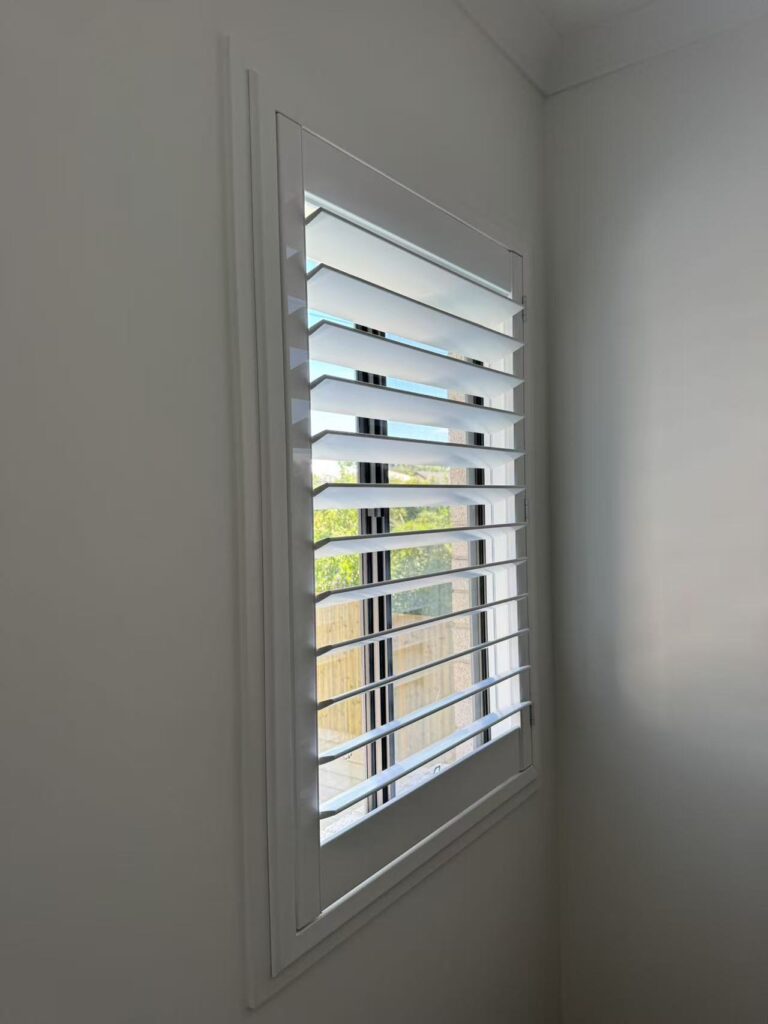 one plantation shutter installed for one window